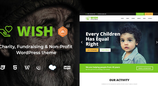 Wish - Chủ đề WordPress từ thiện