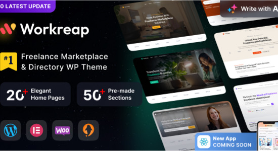 Workreap - Freelance Marketplace WordPress Theme