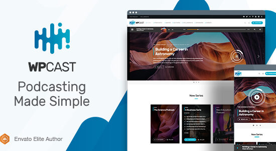 Wpcast - Audio Podcast WordPress Theme