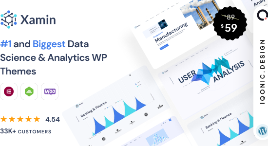 Xamin - Data Science & Analytics SaaS WordPress Theme