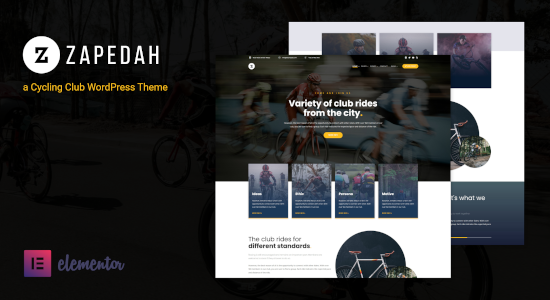 Zapedah - Cycling Club WordPress Theme