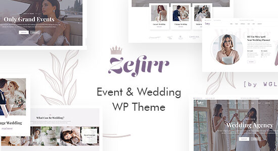 Zefirr - Event & Wedding Agency WP Theme