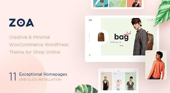 Zoa - Chủ đề WooCommerce Elementor tối giản