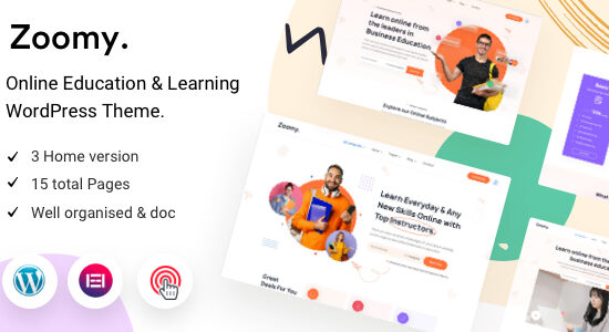 Zoomy - LMS nhẹ & Theme WordPress giáo dục