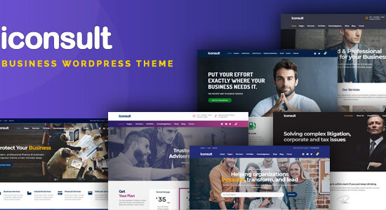 iConsult – Business, Financial Consulting WordPress Theme