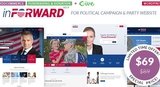 inForward - Political Campaign and Party WordPress Theme