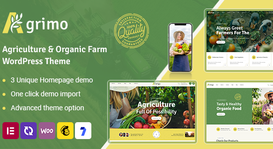 Agrimo - Chủ đề WordPress về Nông nghiệp & Trang trại hữu cơ