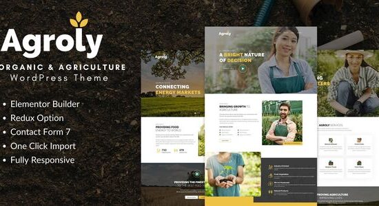 Agroly - Chủ đề WordPress về Thực phẩm hữu cơ và Nông nghiệp