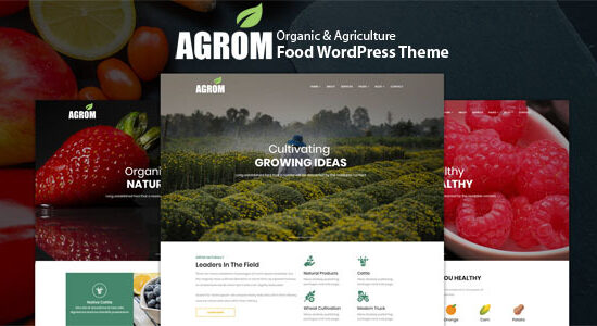 Agrom - Chủ đề WordPress về Thực phẩm hữu cơ và Nông nghiệp