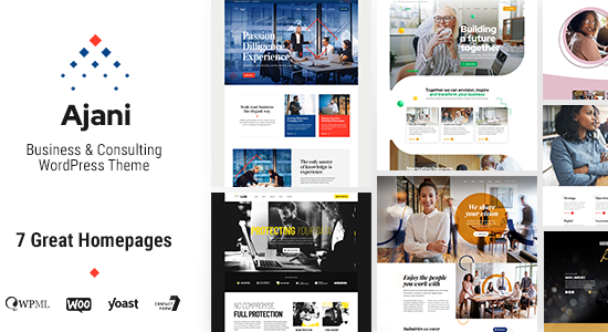 Ajani - Chủ đề WordPress về Kinh doanh & Tư vấn