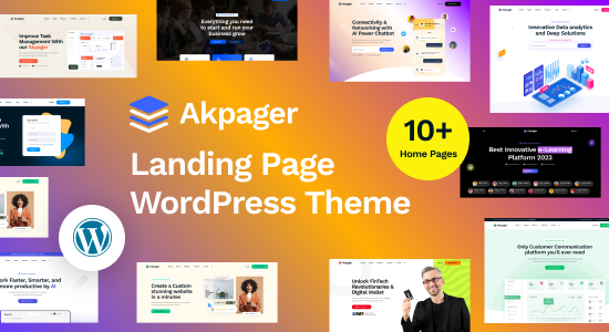 Akpager - Chủ đề WordPress Elementor cho trang đích