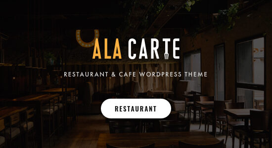 Alacarte - Chủ đề WordPress Nhà hàng & Quán cà phê