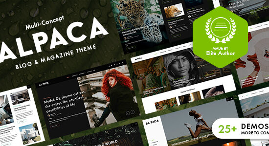 Alpaca - Blog & Magazine WordPress Theme