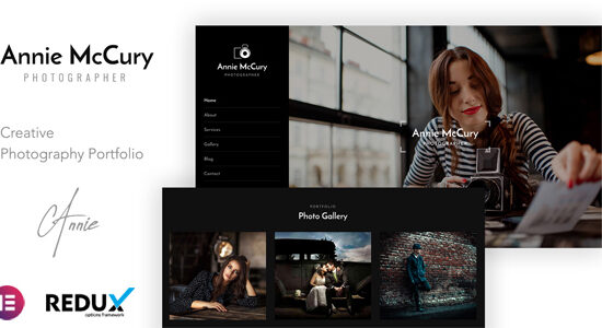Annie - Chủ đề WordPress Elementor Nhiếp ảnh sáng tạo