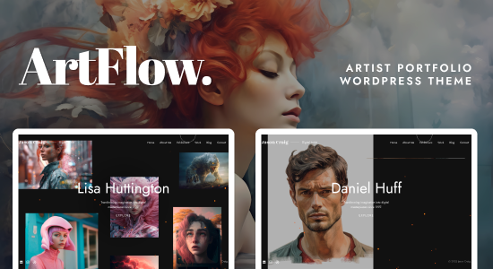 ArtFlow - Chủ đề WordPress về danh mục nghệ sĩ, họa sĩ