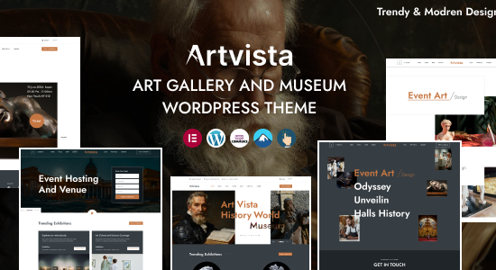 Artvista - Chủ đề WordPress cho Phòng trưng bày nghệ thuật & Bảo tàng