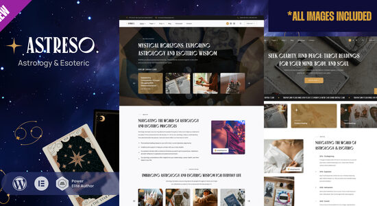 Astreso - Chủ đề WordPress Chiêm tinh & Bí truyền