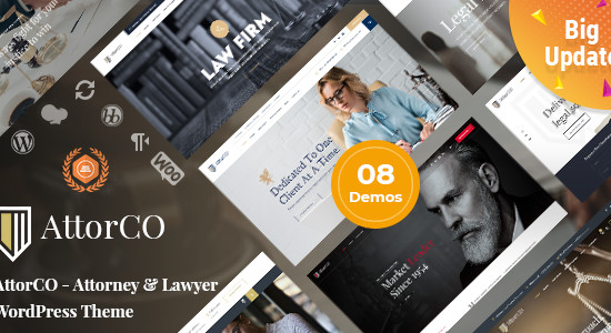 AttorCO - Chủ đề WordPress cho Luật sư & Luật sư