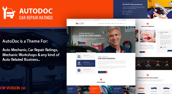 Autodoc - Chủ đề WordPress sửa chữa ô tô