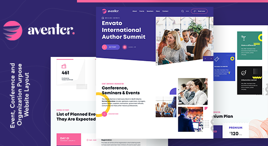 Aventer | Chủ đề WordPress Hội nghị & Sự kiện