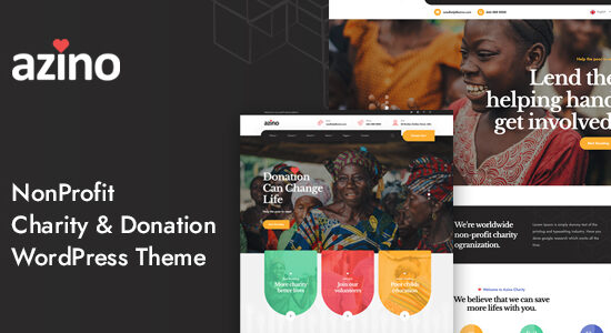 Azino - Chủ đề WordPress từ thiện và gây quỹ