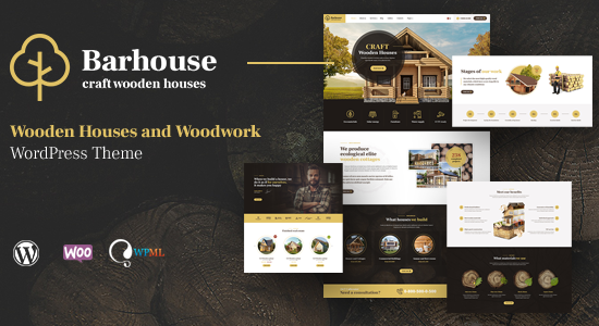 Barhouse - Chủ đề WordPress về xây dựng nhà gỗ và đồ gỗ