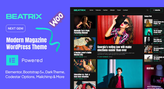 Beatrix - Chủ đề WordPress tạp chí hiện đại