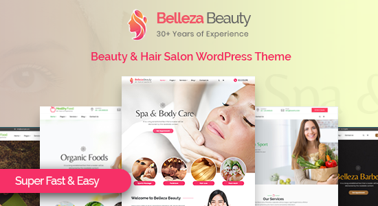 Belleza - Chủ đề WordPress cho tiệm làm tóc và làm đẹp