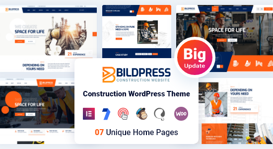 BildPress - Chủ đề WordPress xây dựng