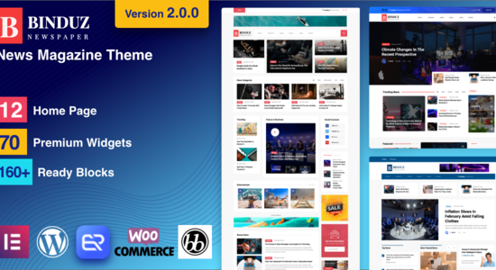 Binduz - Chủ đề WordPress Tạp chí Báo Blog