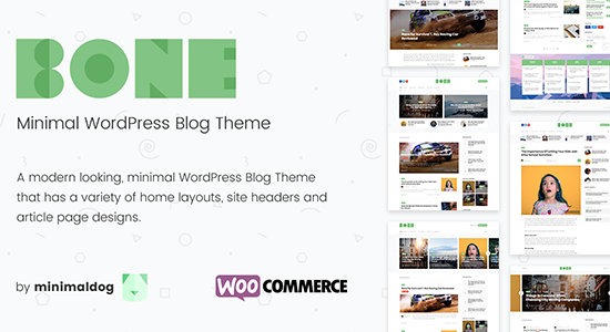 Bone - Chủ đề blog WordPress WooCommerce tối giản và sạch sẽ