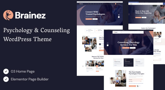 Brainez - Chủ đề WordPress về Tâm lý và Tư vấn