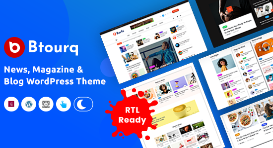 Btourq - Chủ đề tạp chí tin tức WordPress