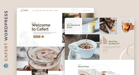Cafert – Chủ đề WordPress cho quán cà phê và nhà hàng