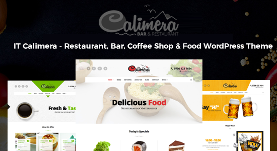 Calimera - Chủ đề WordPress cho nhiều nhà hàng và quán rượu