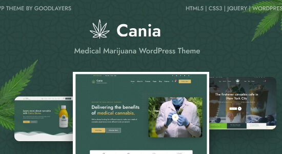 Cania - Cần sa y tế WordPress