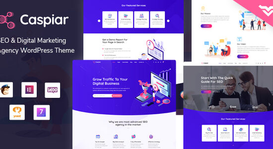 Caspiar | Chủ đề WordPress cho Cơ quan & Tiếp thị Kỹ thuật số