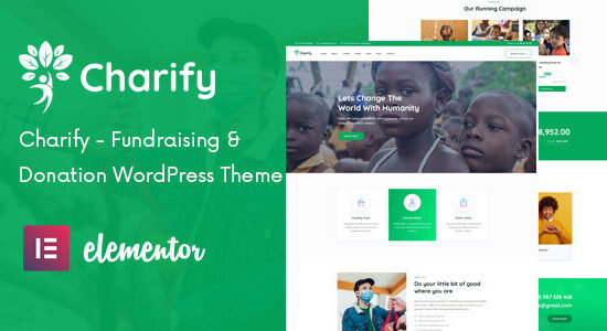 Charify - Chủ đề WordPress gây quỹ và quyên góp
