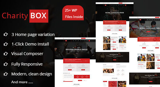CharityBOX- Chủ đề WordPress gây quỹ