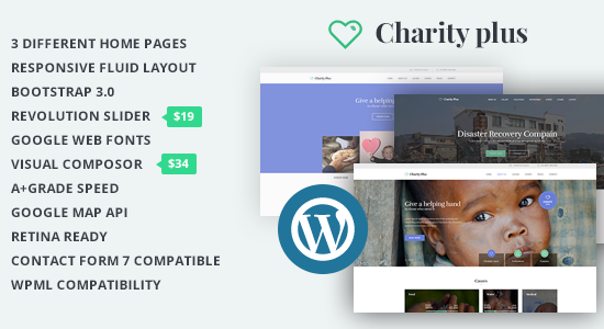 CharityPlus - Chủ đề đa năng WordPress dành cho các tổ chức phi lợi nhuận