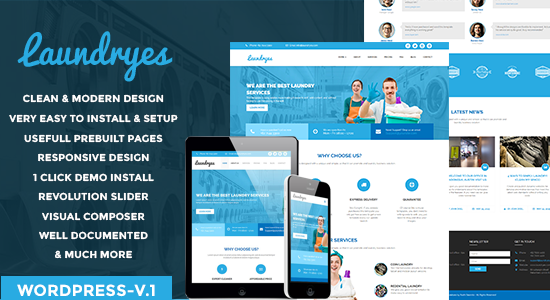 Chủ đề WordPress Laundryes