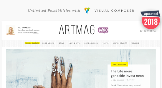 Chủ đề WordPress cho tạp chí & cửa hàng Artmag