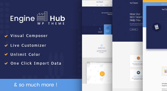 Chủ đề WordPress tiếp thị Engine Hub