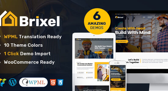 Chủ đề WordPress về Xây dựng Brixel Building