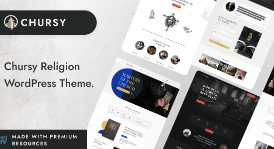 Chursy - Chủ đề WordPress tôn giáo nhà thờ