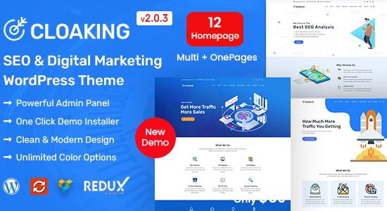 Cloaking - Chủ đề WordPress của Cơ quan tiếp thị kỹ thuật số & SEO