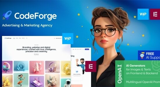 CodeForge - Chủ đề WordPress cho công ty CNTT