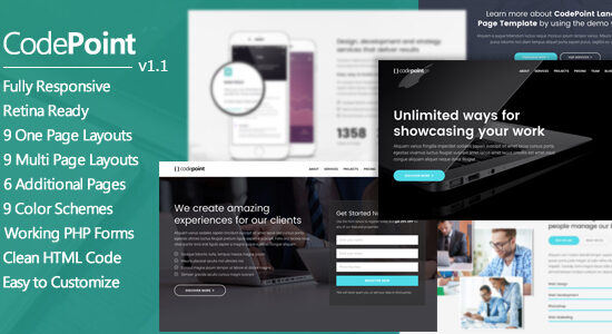 CodePoint - Chủ đề WordPress trang đích đa năng