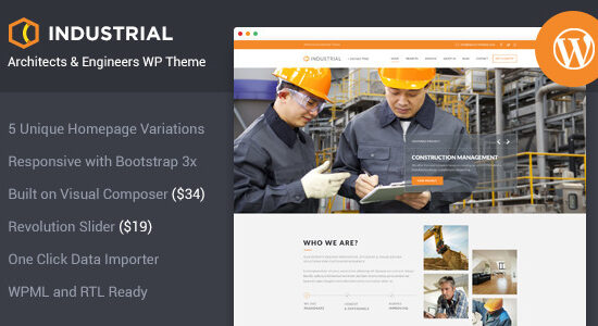 Công nghiệp - Kiến trúc sư & Kỹ sư WP Theme