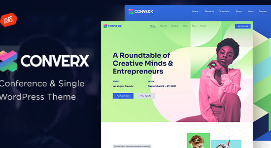 Converx - Chủ đề WordPress cho hội nghị và sự kiện đơn lẻ